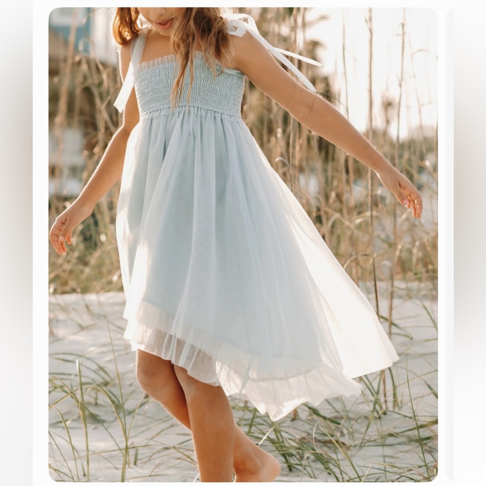Indie Blue Isa High-Low Dress (airy blue tulle) size 10/12
